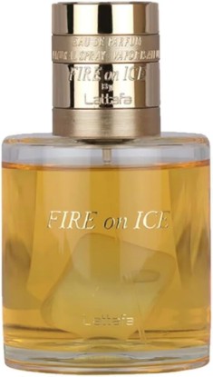 Picture of Lattafa Fire On Ice – Fruity, Spicy, Woody, Ambery – Eau de Parfum Spray Long-Lasting Fragrance for Unisex, 3.71 Ounce / 110 ml
