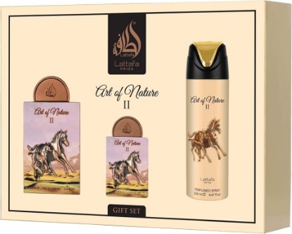 Picture of Lattafa Pride Art Of Nature II For Unisex 3 Piece Gift Set (3.4 Fl Oz EDP + 0.65 Fl Oz EDP + 6.67 Fl Oz Deo)