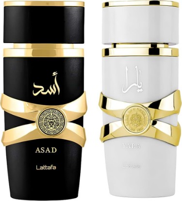 Picture of Lattafa for Unisex 2 Piece Eau de Parfum Gift Set (Asad+ Yara Moi) 3.4 Ounce/100 ml each