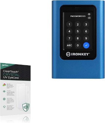 Picture of BoxWave Screen Protector Compatible With Kingston IronKey Vault Privacy 80 - ClearTouch Crystal Anti-UV EyeCare (2-Pack), Filters out Harmful Blue Light Reduce Fatigue