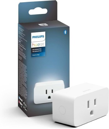 Picture of Philips Hue Smart Plug, White - 1 Pack - Turns Any Light Into a Smart Light - Control with Hue App - Compatible with Alexa, Google Assistant, and Apple HomeKit