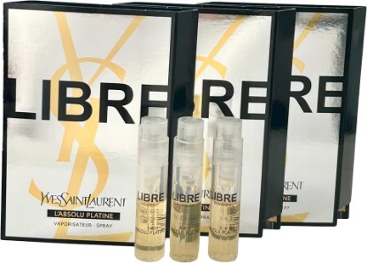 Picture of Yves Saint Laurent YSL LIBRE L'ABSOLU PLATINE Sample Women Perfume Spray Trial Size Partially Filled Vials 1.2 ml / 0.04 oz (Set of 3) - 6898