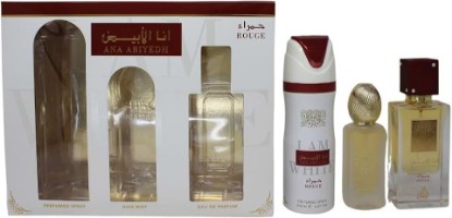 Picture of Lattafa Ana Abiyedh Rouge 2.0 Edp U + 6.7 Body/Spray + 1.5 Hairmist (118883)