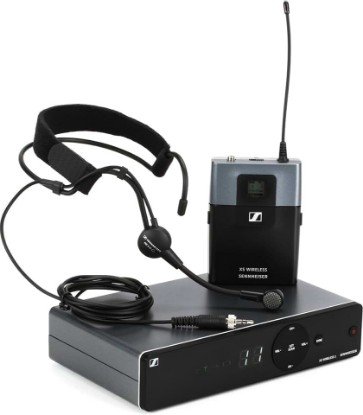 Picture of Sennheiser XSW 1-ME3-A Wireless Headmic Set, A Range 548-572 MHz,Black