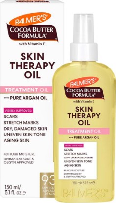 Picture of Palmer's Skin Therapy Body Oil, Moisturizing Cocoa Butter Formula (5.1 Oz) | Deep Body Moisturizer for Dry, Damaged Skin with Vitamin E & Pure Argan Oil, Helps Imrove Appearance of Scars, Stretch Marks