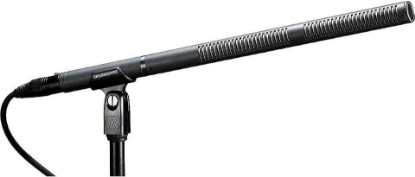 Picture of Audio-Technica AT8035 Line + Gradient Condenser Microphone | Includes stand clamp, windscreen, battery and carrying case for mounting, protection and storage