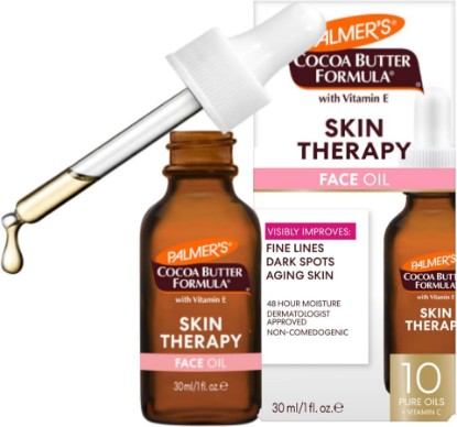 Picture of Palmer's Skin Therapy Face Oil, Moisturizing Cocoa Butter Formula (1 Fl Oz) | Hydrating Face Moisturizer, Vitamin E, C & 10 Pure Facial Oil Blend, Helps Reduce Fine Lines & Dark Spots, Rosehip Fragrance
