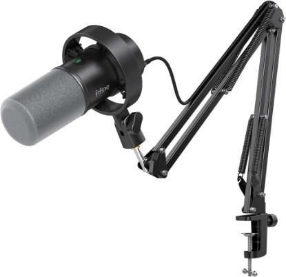 Picture of FIFINE AmpliTank K688CT Podcast Microphone Kit, USB/XLR Dynamic Vocal Mic | Streaming Mic with Boom Arm for PC/XLR Mixer, with Mute Button, Headphone Jack, Gain Knob, for Gaming Voice-Over Recording Global Recycled Standard ISCC PLUS