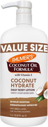 Picture of Palmer's Coconut Oil Formula Body Lotion for Dry Skin (33.8 Fl Oz) | Hydrating hand & body moisturizer with Green Coffee Extract and Vitamin E for youthful looking radiance and 48 hour moisture.