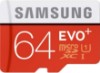 صورة Samsung 64GB Evo Plus Class 10 Micro SDXC with Adapter 80MB/S (MB-MC64DA/AM)