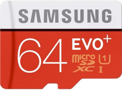 Picture of Samsung 64GB Evo Plus Class 10 Micro SDXC with Adapter 80MB/S (MB-MC64DA/AM)