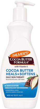 Picture of Palmer's Cocoa Butter Body Lotion Formula, Daily Skin Therapy (13.5 Fl Oz) | Intensive Moisturizer Enriched with Vitamin E to Relieve Rough, Dry Skin. Helps Provide 48-Hour Deep Hydration, Pump Bottle