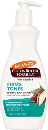 Picture of Palmer's Firming Body Lotion, Cocoa Butter Formula, Pump Bottle (13.5 Oz) | Toning & Tightening Cream with Triple Action Firming Q10, Collagen & Elastin for Smoother, Less Dimpled Skin, 48hr Moisture