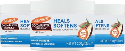 Picture of Palmer's Solid Cocoa Butter Body Lotion with Vitamin E (7.25 Oz - 3 Pack) | Intensive Body Moisturizer with Vitamin E for Extremely Dry & Eczema-Prone Skin, Helps Provide 48-Hour Deep Hydration