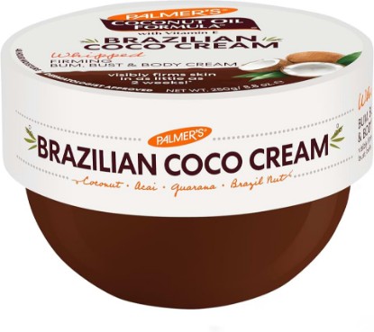 Picture of Palmer's Firming Body Cream, Brazilian Coco Coconut Oil Formula (8.8 Fl Oz) | Whipped Bum, Bust & Body Cream, Helps with Skin Tightening, Firming, Guarana, Acai+Brazil Nut, Deep Hydration, 48hr Moisture