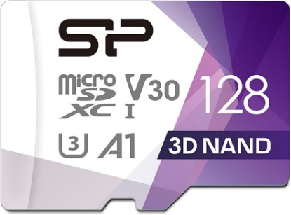 Picture of Silicon Power 128GB Micro SD Card U3 SDXC Up to 100MB/s High Speed Memory Card for Cams, DJI Pocket and Drones