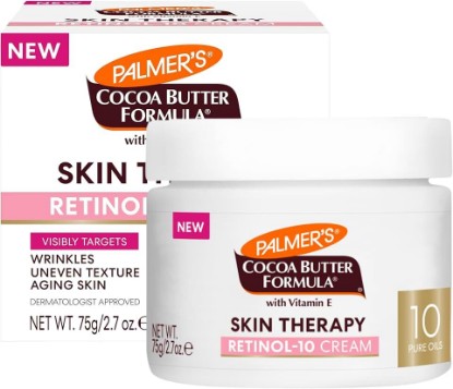 Picture of Palmer's Skin Therapy Face Cream, Retinol-10 Moisturizer (2.7 Oz) | Helps Reduce Fine Lines, Uneven Skin Tone & Aging Skin with Vit. E & Hyaluronic Acid, 48Hr Moisture, Dermatologist Approved