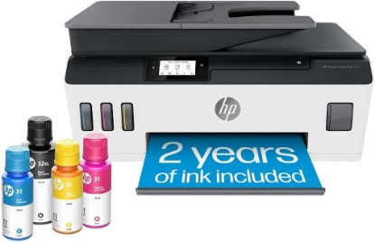 Picture of HP Smart Tank Plus 651 Wireless All-in-One Printer, Ink Tank Printer-for-Home Use, 2 Years of Ink Included Auto Document Feeder, Mobile Print, Scan, Copy, Fax. (7XV38A) EPEAT