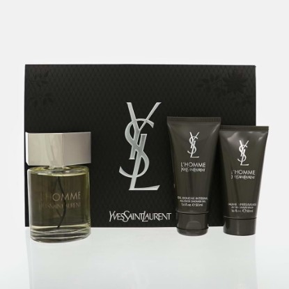 Picture of YSL L'Homme 3Pc Gift Set - 3.4Oz EDT + 1.7Oz Shower Gel + 1.7Oz Aftershave Balm