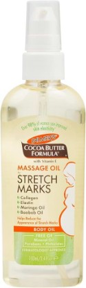 Picture of Palmer's Stretch Marks Massage Oil for Pregnancy & Weight Changes (3.4 Oz) | Pregnancy Skincare, Helps Moisturize & Soothe Dry, Itchy Skin During Pregnancy, Lightweight, Non-Greasy, 48hr Moisture