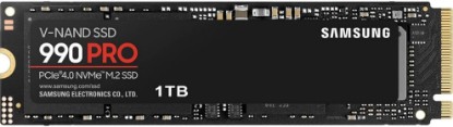 Picture of Samsung SSD 990 PRO 1TB, PCIe 4.0 M.2 2280, Up to 7,450 MB/s | PCIe 4.0 NVMe SSD with 7450 MB/s read speed and 1TB capacity for gaming, video editing and data analysis