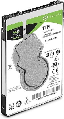 Picture of Seagate BarraCuda 1TB Internal Hard Drive HDD – 2.5 Inch SATA 6 Gb/s 5400 RPM 128MB Cache for PC Laptop (ST1000LM048)