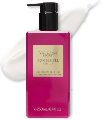 Picture of Victoria's Secret Bombshell Passion Fragrance Body Lotion, Notes of Sparkling Cassis, Queen Peony & Fuchsia Rose (8.4 oz)