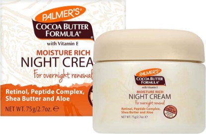 Picture of Palmer's Night Cream, Moisture Rich Cocoa Butter Formula (2.7 Oz) | Non Comedogenic Overnight Renewal Suitable for Sensitive Skin, Retinol, Peptide Complex, Shea Butter & Aloe, 48hr Moisture