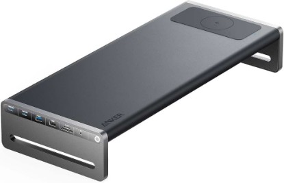 Picture of Anker 675 USB-C Docking Station, 12-in-1 Monitor Stand, Wireless Charging | 2 USB-C 10Gbps and 3 USB-A 10Gbps Ports, 4K@60Hz HDMI, Ethernet, SD/TF Card Reader, for ThinkPad, MacBook Pro and More ClimatePartner certified