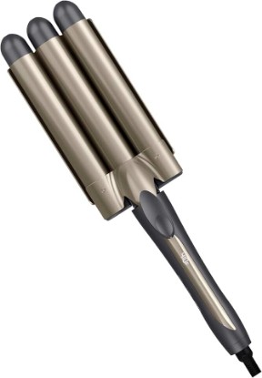 Picture of Infiniti PRO CONAIR Triple Barrel Waver Curling Iron, 3-Barrel Hair Waver to Create Long-Lasting Beachy Waves, for use on Medium to Long Hair, Dual Voltage, Gray