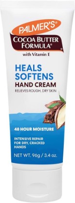 Picture of Palmer's Cocoa Butter Hand Cream Formula for Dry, Cracked Skin (3.4 Oz) | Intensive Repair for Dry, Cracked Hands, Relieves, Heals, and Softens Rough Skin, 48hr Moisture, Travel Size Hand Lotion