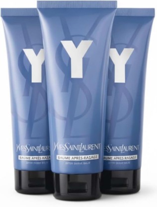 Picture of Yves Saint Laurent Y After Shave Balm for Men, Moisturizing Post-Shave Face Balm, Alcohol-Free, Fresh Citrus & Woods Scent, 1.6 oz / 50 ml Flip Top Tube UNBOXED (3 Pack)