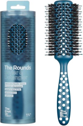 Picture of The Knot Dr. hair brush by Conair - hair brush blow dryer - Ideal for all hair types - round brush for blow out - Vented round hairbrush