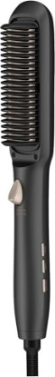 Picture of Conair InfinitiPRO Straightening Brush, Tension Control Ionic Styler, Gray | Ionic hair straightener brush w/tension control & anti-frizz technology