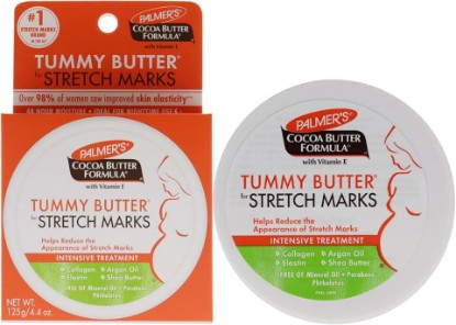 Picture of Palmer's Tummy Butter for Stretch Marks & Weight Changes (4.4 Oz) | An intensive formula with Collagen and Elastin to improve the appearance of stretch marks. Ideal for nighttime use.