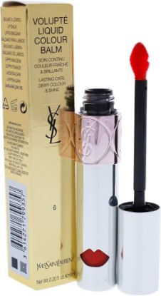Picture of Yves Saint Laurent Volupte Liquid Colour Balm, 6 Undress Me Coral, 0.2 Ounce