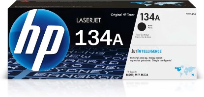 Picture of HP 134A Black Toner Cartridge Printers | Works with LaserJet M209 Series; LaserJet MFP M234 Series | W1340A | 1100-page yield with JetIntelligence and HP EcoSmart black toner for HP M234dw, M209dw and M209dwe