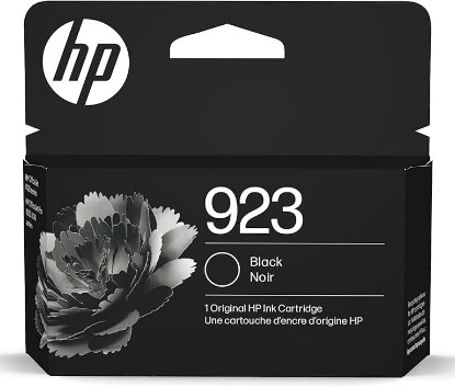 Picture of HP 923 Black Ink Cartridge | Works with OfficeJet 8120, Pro 8130 Series | 4K0T3LN ECOLOGO