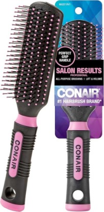 Picture of Conair Salon Results Hairbrush - Hair brush for Men and Women - Detangling - suitable for all hair types -features Nylon Bristles - Pink/Black