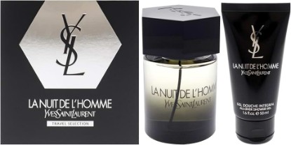 Picture of La Nuit De LHomme by Yves Saint Laurent for Men - 2 Pc Gift Set 3.3oz EDT Spray, 1.6oz Shower Gel