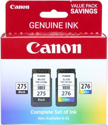 Picture of Canon PG-275 / CL-276 Genuine Ink Value Pack (2 Cartridges), Compatible with TS3520/3522/4722/3720/3722, TR4720