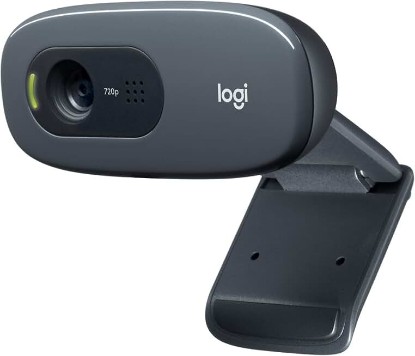Picture of Logitech C270 720p Webcam Plug-and-Play Wide Screen Video Calling - Black | Auto-Light Correct, Noise-Reducing Mic, Zoom, Microsoft, Teams, Skype, Nintendo Switch 2 New GameChat Mode, PC Mac compatible ECOLOGO