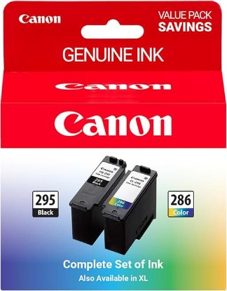 Picture of Canon PG-295 / CL-286 Genuine Ink Value Pack (2 Cartridges), Compatible with TR7120, TS6520, TS4320