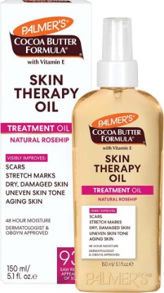 Picture of Palmer's Skin Therapy Rosehip Body Oil, Cocoa Butter Formula (5.1 Oz) | Deep Moisturizer for Dry Damaged Skin, Helps Improve appearance of Scars & Stretch Marks with Vitamin E & Rosehip Fragrance