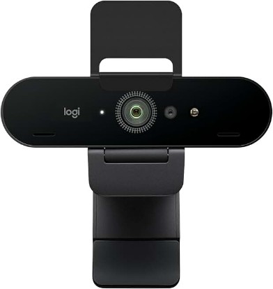Picture of Logitech Brio Ultra 4K HD Webcam for Streaming and Meetings - Black | Ultra HD with glass lens, auto light correction, wide view, works with Windows Hello, certified for Teams, Zoom, Google Meet
