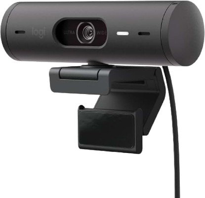 Picture of Logitech Brio 501 Full HD Webcam Auto Light Correction Show Mode - Black | Show Mode, Noise Reduction Mics, Privacy Cover, works with Teams, Meet, Zoom, Nintendo Switch 2 GameChat