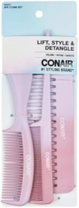 Picture of Conair Lift, Style & Detangle, Pink & Puarple, Comb Set - 3 Count