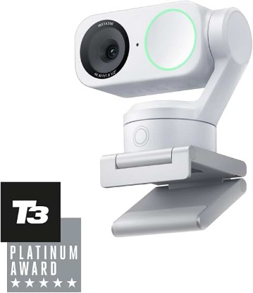 Picture of Insta360 Link 2 - PTZ 4K Webcam for PC/Mac, 1/2" Sensor, AI Tracking, HDR, AI Noise-Canceling Mic, Gesture Control for Streaming, Video Calls, Gaming, Works with Zoom, Teams, Twitch & More