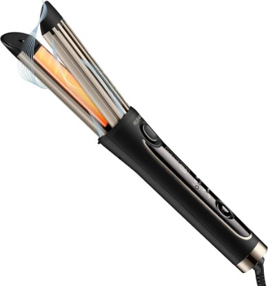 Picture of INFINITIPRO BY CONAIR Cool Air Curling Iron, Protects Against Damage and Locks in Style for Effortless Long Lasting Curls & Waves, Black