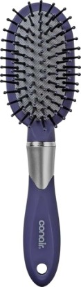 Picture of Conair Totally Smooth Mini Hair Brush, Soft-Touch Handle, Ball-Tipped Bristles for Detangling Wet or Dry Hair, Color May Vary